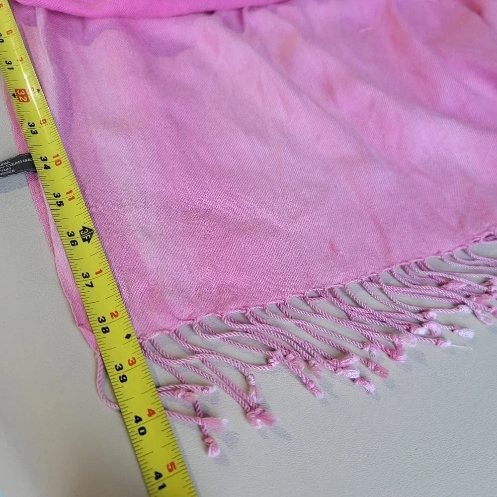 J. Raani Soft Design India Shawl Capelet Cape Scarf Fringe Ombré Fringe 80